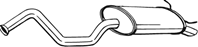 278-769_глушитель задняя часть! Renault Laguna 1.6-2.0i/2.2D 94-01