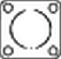 256-093 прокладка глушителя! renault r19 1.8i 16v 90-96