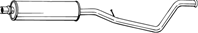283-969_глушитель средняя часть! Peugeot 307 Hatchback 2.0i 16V 01&gt