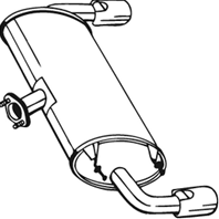 Глушитель системы выпуска  задний