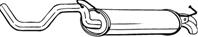 278-145_глушитель задняя часть! VW Golf 1.6i 16V 99-04  Seat Leon 1.6i 16V 01> 278-145_глушитель задняя часть! VW Golf 1.6i 16V 99-04  Seat Leon 1.6i 16V 01>