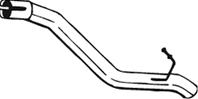 Rura wydechowa ty? VOLVO S40 II, V50 1.6 01.05-12.12