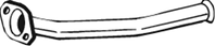 741-015 [1705hf] труба глушителя средняя peugeot 206 1.1i/1.4i/1.6i 16v 00-03