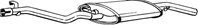 282-305_глушитель задняя часть! VW Golf 1.0-1.8/1.6D 83-91 hatchback