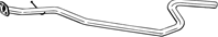 Rura wydechowa ?rodek FORD KA, STREET KA 1.6 02.01-11.08