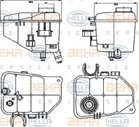 Бачок жидкости охлаждающей mb w203 00-