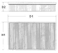 Фильтр воздушный. ford escort/orion 1.8d 88-