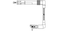 BR-196/42_провод высоковольтный! 1-й цилиндр Audi A4/A6/A8  VW Passat 2.4-2.8 V