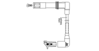 Провод высоковольтный Audi/Seat/Skoda/VW