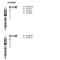 BR-212AD200_к-кт проводов! VW Bora/Golf IV 2.8i 99&gt