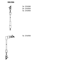 Комплект высоковольтных проводов