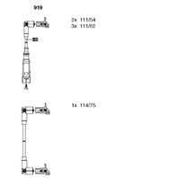 Br-919 к-кт проводов! vw t4 2.5i 91