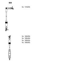 BR-959_к-кт проводов! VW Vento 1.6 AFT 94&gt/Polo 1