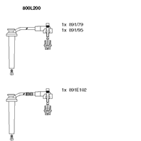 BR-800L200_к-кт проводов! левый 3 провода Ford Mo