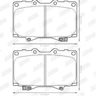 Комплект тормозных колодок