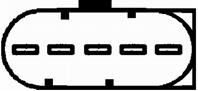 Расходомер воздуха (5 pin) AUDI A6 SKODA SUPERB I VW PASSAT 1.8 01.97-03.08