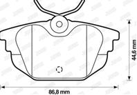 Комплект тормозных колодок, дисковый тормоз
