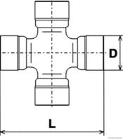 Шарнир, продольный вал NISSAN TERRANO II (R20) 2.4 4WD 1996/05
