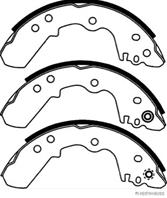 Комплект тормозных колодок ISUZU D-MAX I (TFR, TFS) 2.5 DiTD (TFR86_, TFR54_) 2002/10