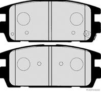 Zestaw klockow hamulcowych, hamulce tarczowe