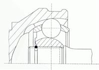 303409_ШРУС наружный к-кт! ABS Audi A4/A6  VW Pas