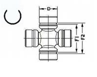 Крестовина D30xF55.1\ Mitsubishi L200 GKN U926  