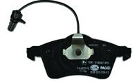 Колодки тормозные передние с датчиками износа 8DB355008931 от компании HELLA