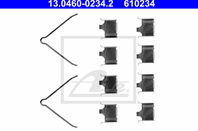 Ком кт монтажный тормозн.колодок