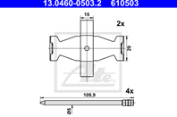 Монтажный комплект передних дисковых колодок Mercedes C -Class / CLK / SLK 2000-2011