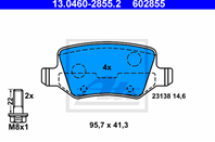 13.0460-2855.2_ FDB1782 818 00 !колодки дисковые з