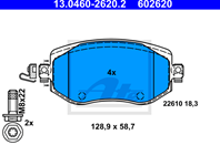 Klocek hamulcowy kpl. prz?d RENAULT MEGANE IV 1.2-1.6 11.15-