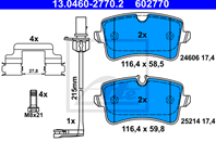 К-кт колодки зад audi a4/a5/a6/a7/a8 09-/prs macan 13-