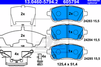 Колодки тормозные передние к-кт FORD FIESTA (2008&gt)/ MAZDA 2 (DE) (2007&gt)