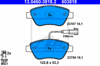 Колодки FIAT BRAVO/ DOBLO/ GRANDE PUNTO 1.3-1.9D