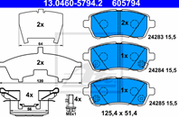 Колодки тормозные передние к-кт FORD FIESTA (2008&gt)/ MAZDA 2 (DE) (2007&gt)