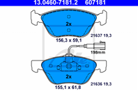 Колодки тормозные дисковые передн, ALFA ROMEO: GT 1.8 TS/1.9 JTD/2.0 JTS 03-10