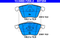 13.0460-7204.2_=964 20 !колодки дисковые п. Volvo S40/V50 1.6-2.5/1.6D/2.0D 04&gt