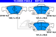 Klocek hamulcowy kpl. ty? DODGE DURANGO JEEP GRAND CHEROKEE IV 3.0-6.