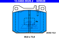 Колодки тормозные дисковые  комплект