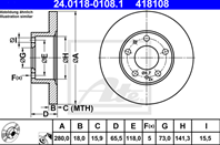 24.0118-0108.1_диск тормозной передний! fiat ducato  peugeot boxer 94&gt