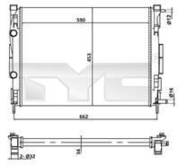 Радиатор двигателя RENAULT MEGANE II, SCENIC/GRAND II 1.4-2.0 11.02-