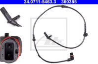 24.0711-5463.3_датчик ABS! перед. MB W221/C216 3.0-5.5i/CDI 4-matic 05&gt