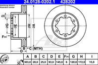 24.0128-0202.1_=61036.10=27700f [2e0615601] !диск торм. зад. mb sprinter  vw crafter all 06&gt