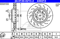 Two-piece brake disk