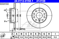 24.0112-0158.1_диск тормозной задний! Audi A3  Sk