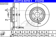 Tarcza hamulcowa tyl l/p audi a4  a4 allroad  a5  q5 1.4-3.0d 05.15-