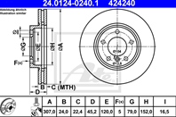Диск торм mini countryman r60 1.6 10- пер вент 307