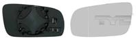 Vw04-109-7l вставка левого зеркала c подогр. асфер. 2 секц прозрач. +pst b5 polo