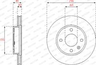 Kpl. tarcz hamulcowych (2 szt.) przod L/P OPEL KARL 1.0 01.15-