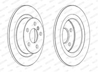 Диск тормозной BMW 2 F45/46 X1 F48 задний D 280мм.